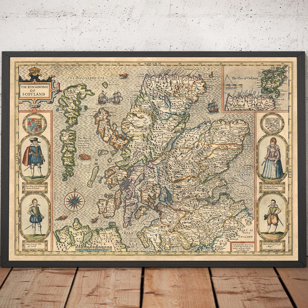 1610 Antique map of Scotland puzzle of 1000 pieces