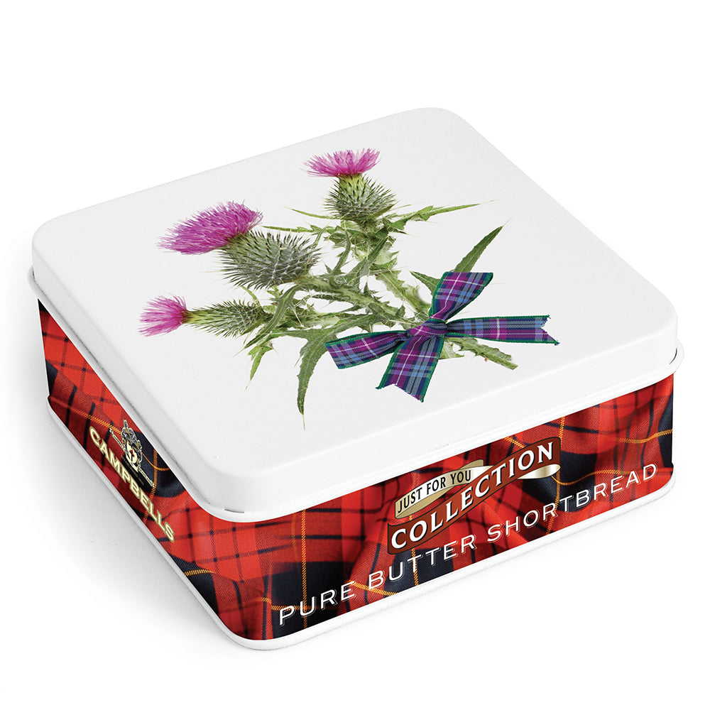 Thistle Shortbread Square Tin from Campbells