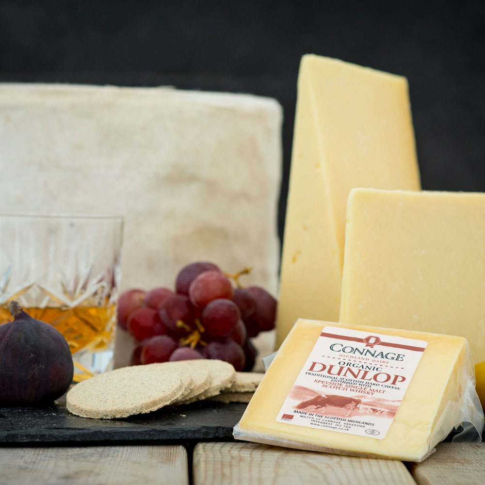 Whisky Dunlop Cheddar from Connage Highland Dairy
