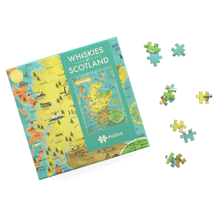 Scotland Whisky Map Puzzle for sale in USA Scottish Gourmet USA