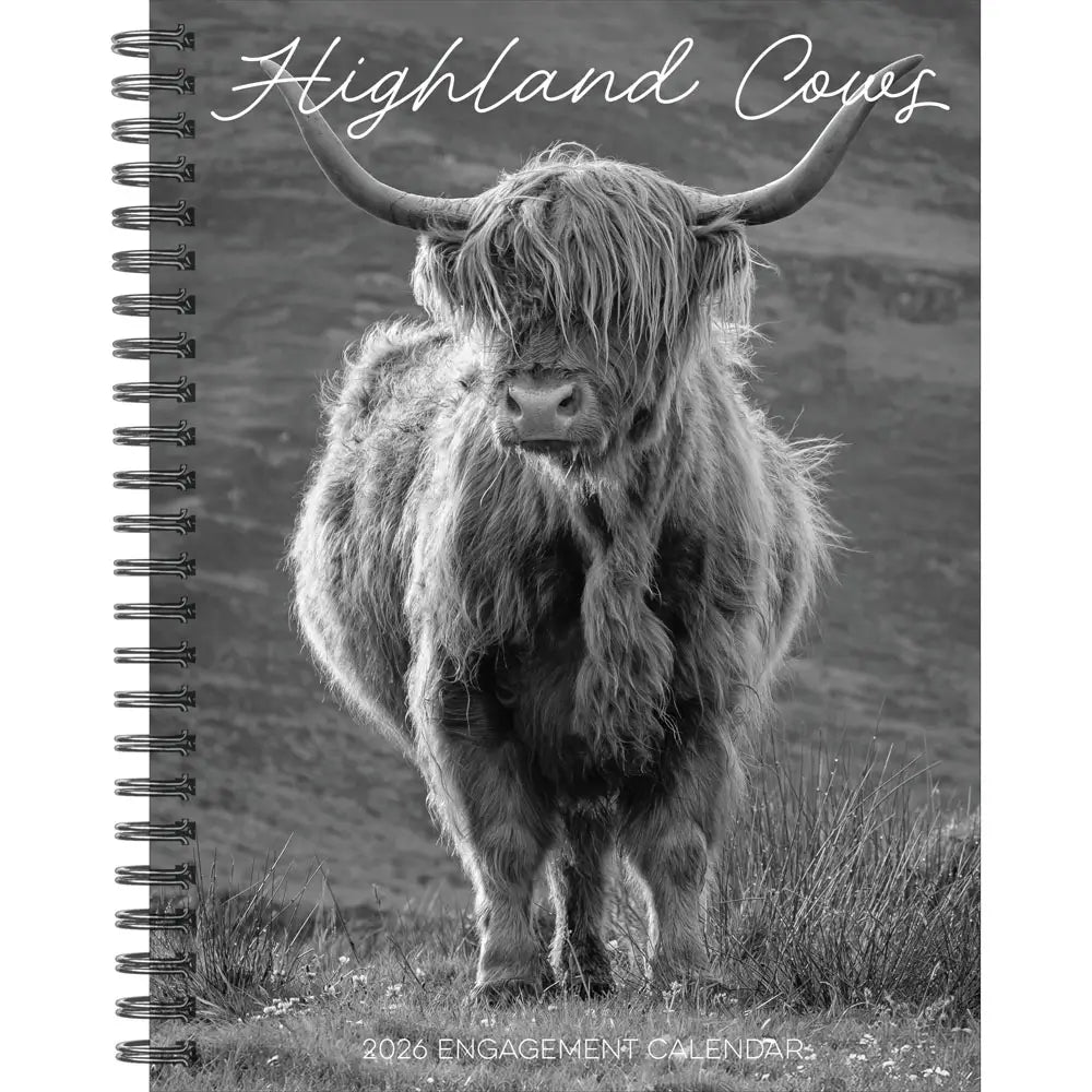 Highland Cow Engagement Calendar 2026