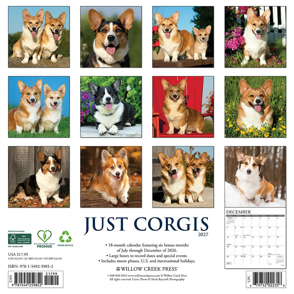 
                  
                    Just Corgis 2027 Calendar
                  
                