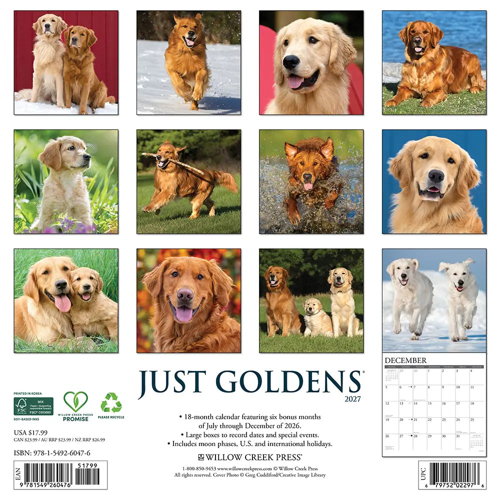
                  
                    Just Goldens 2027 Calendar
                  
                