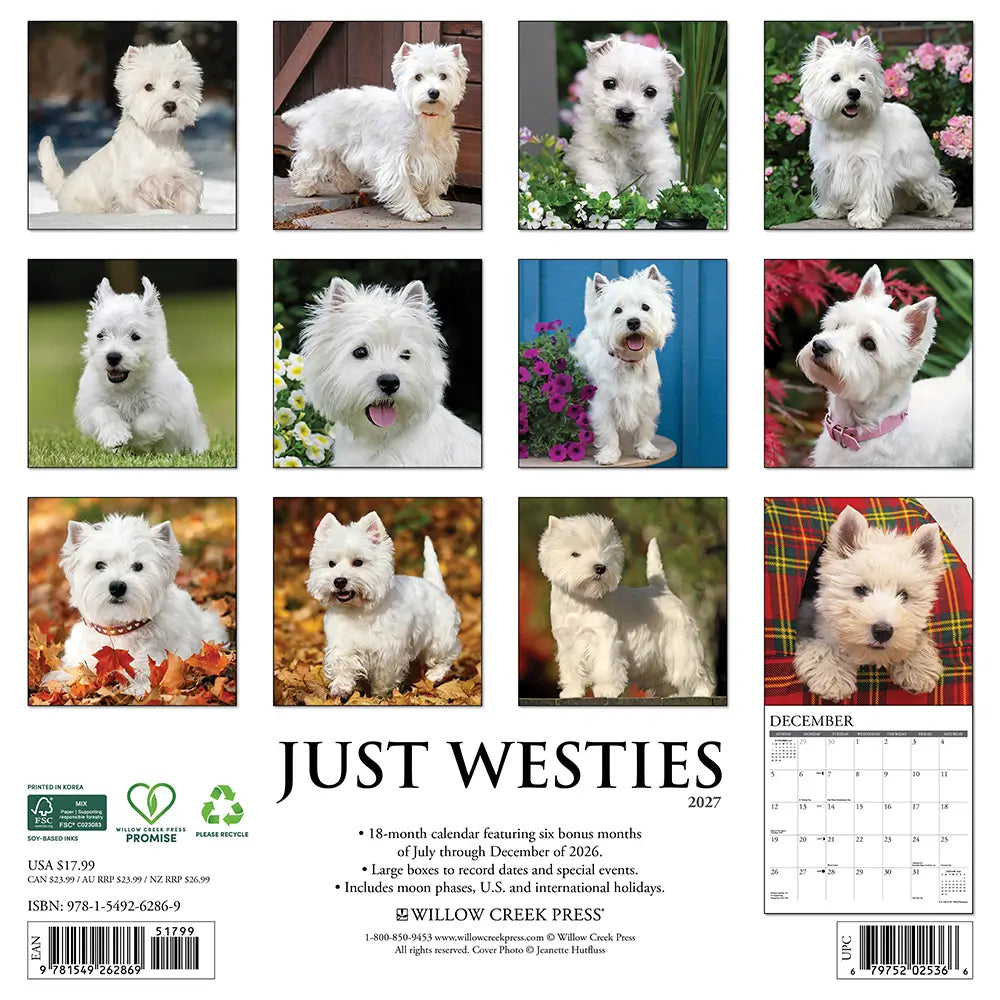 
                  
                    Just Westies 2027 Calendar
                  
                
