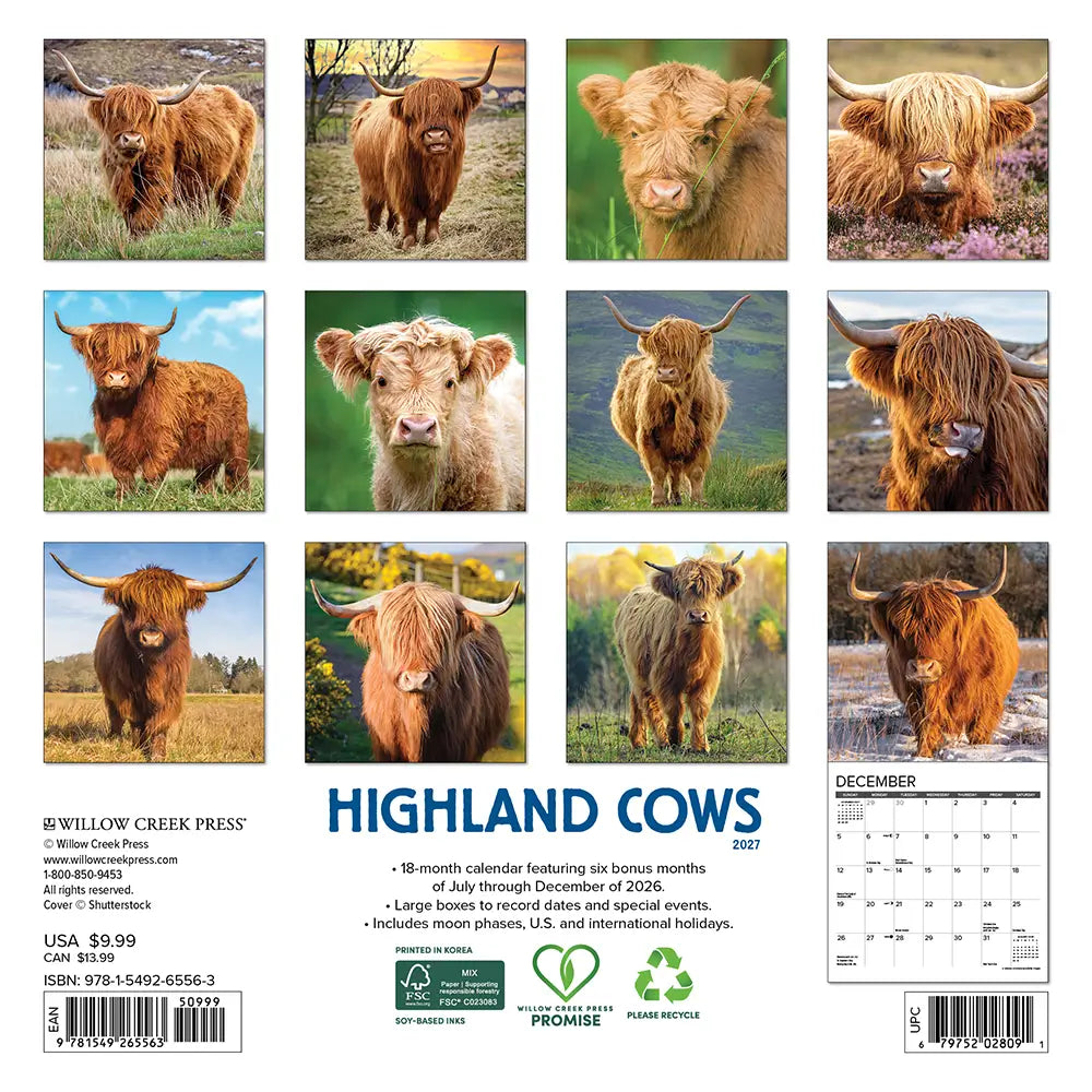 
                  
                    Highland Cows 2027 Mini Calendar
                  
                