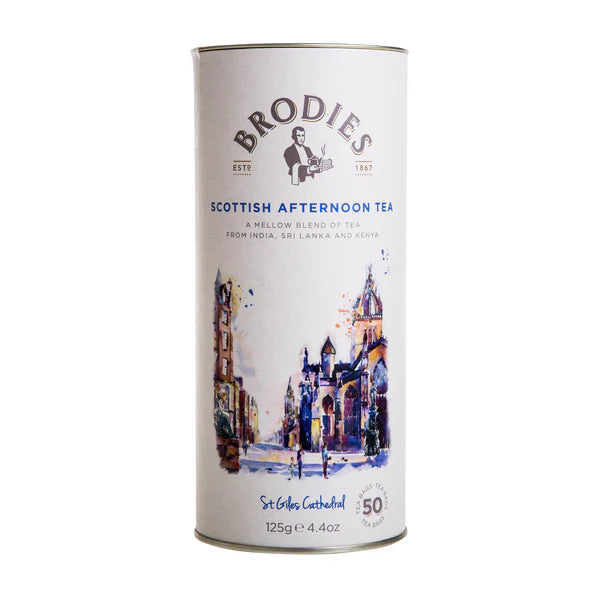 Brodies  Scottish Afternoon Tea Drum - 50 Teabags