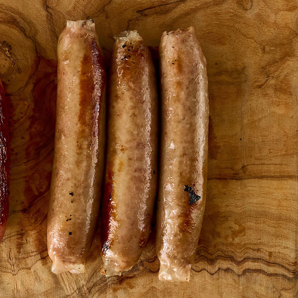 Thin Beef Bangers - nine per tray