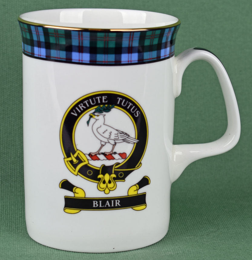 Blair Clan Mug - 8 oz bone china