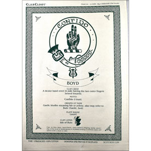 Boyd Clan Teatowel |Scottish Gourmet USA sa