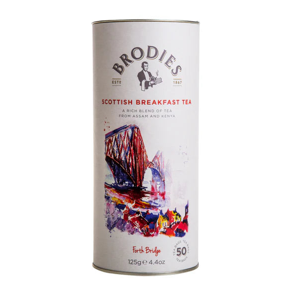 Brodies Scottish Breakfast Tea Drum - 50 Teabags