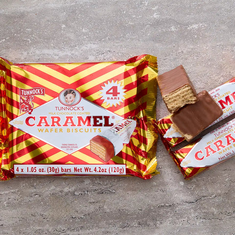 Tunnock's Caramel Wafers - pack of four