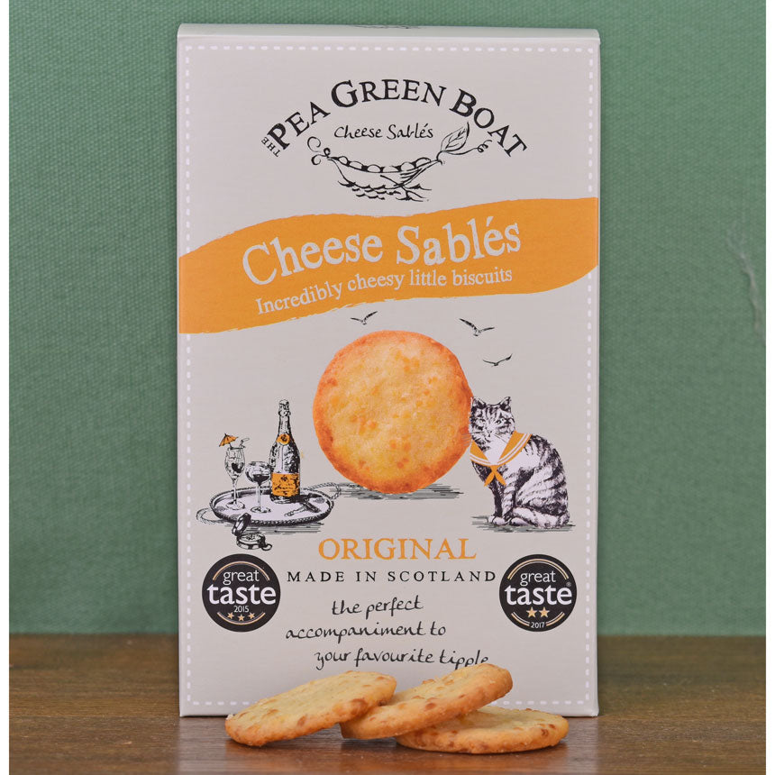 Pea Green Boat Cheese Sables for sale in USA|Scottish Gourmet USA