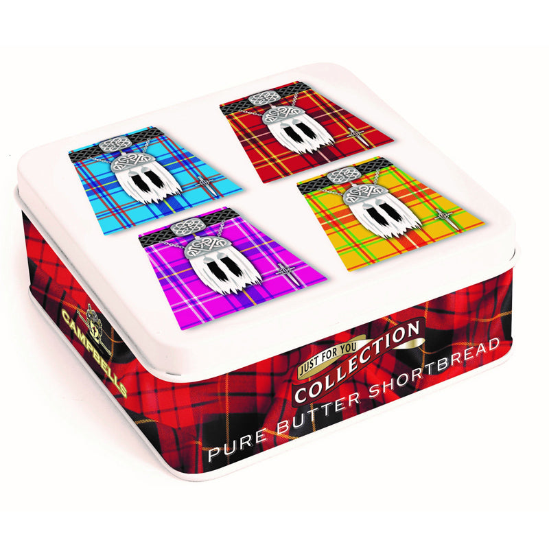 Colorful Kilts Shortbread Tin 