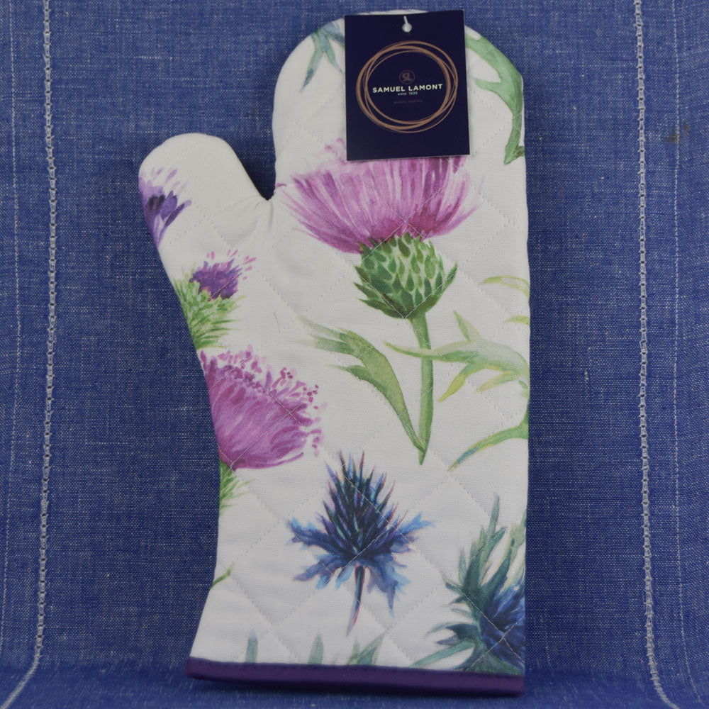 Colorful Thistle Oven Gloves