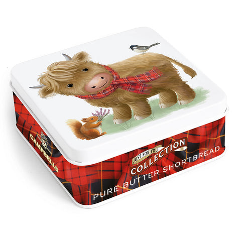 Cute Highland Cow Shortbread Tin from Campbells