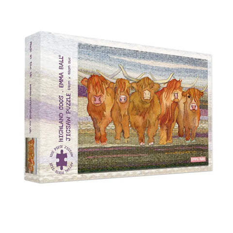 Highland Cows Emma Ball Puzzle - 1000 pieces