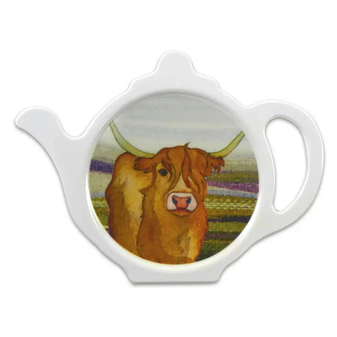 Highland Linen Cow Teabag Tidy