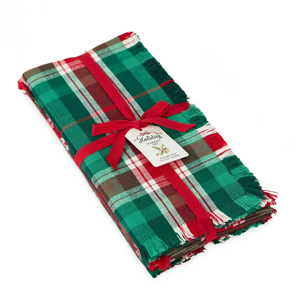 
                  
                    Christmas Tree Plaid Napkins - set of four
                  
                