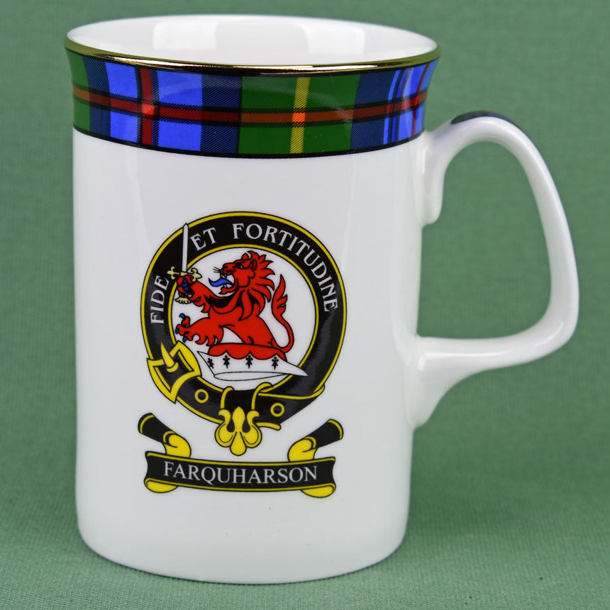 Farquharson Clan Mug - 8 oz bone china