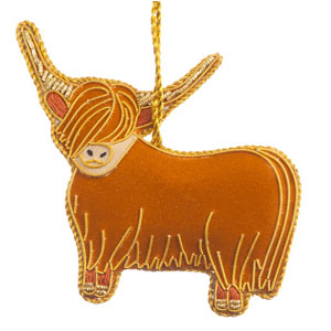Felt Highland Cow
