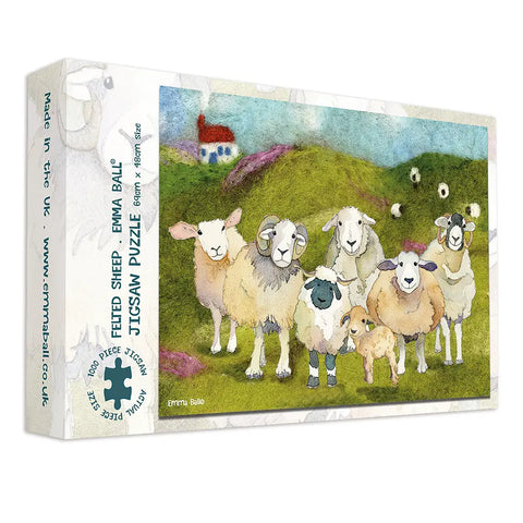 Felted Sheep Emma Ball Puzzle - 1000 pieces