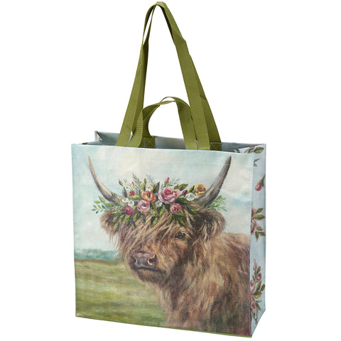 Highland Cow Market Tote 