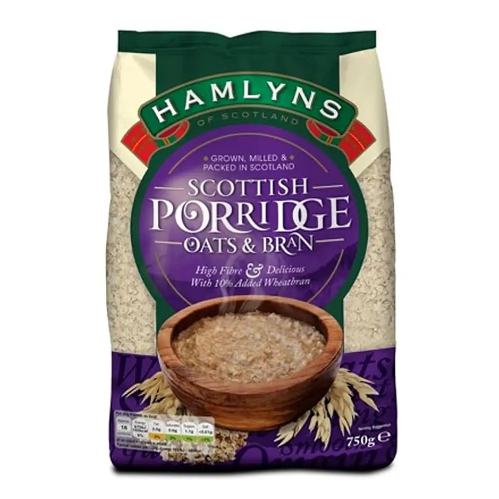 Hamlyns Porridge Oats & Bran - 26 oz. bag