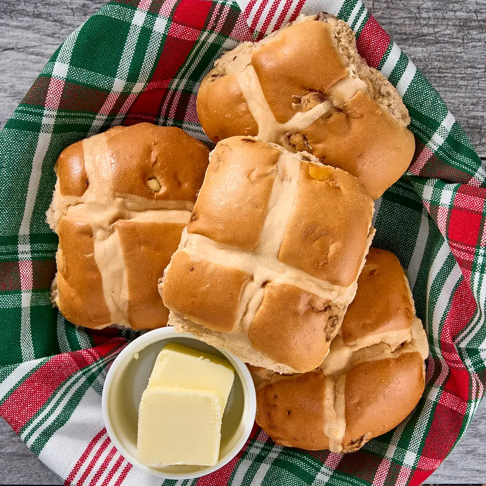 Hot Cross Buns - tray of six
