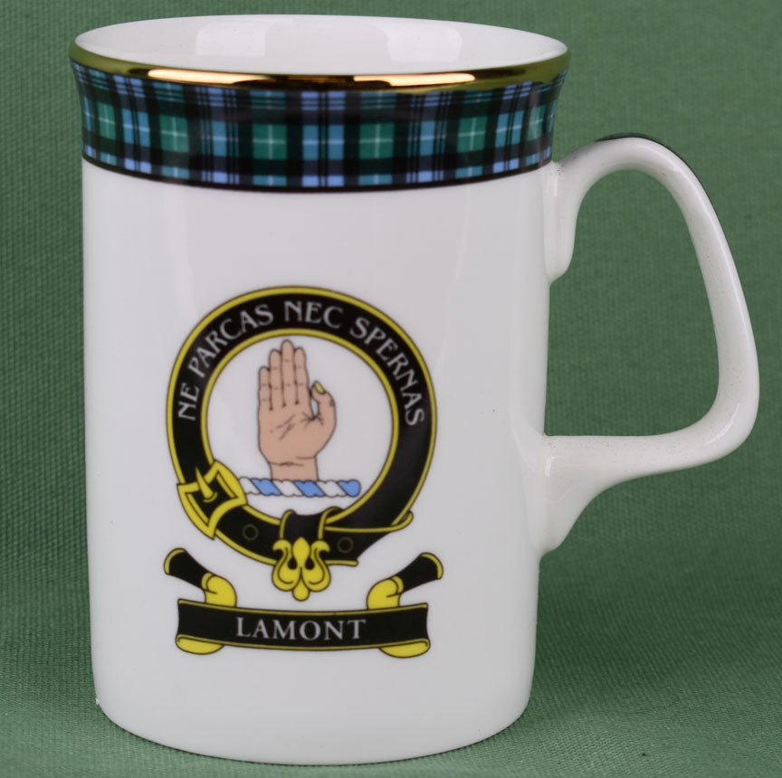 Lamont Clan Mug - 8 oz bone china