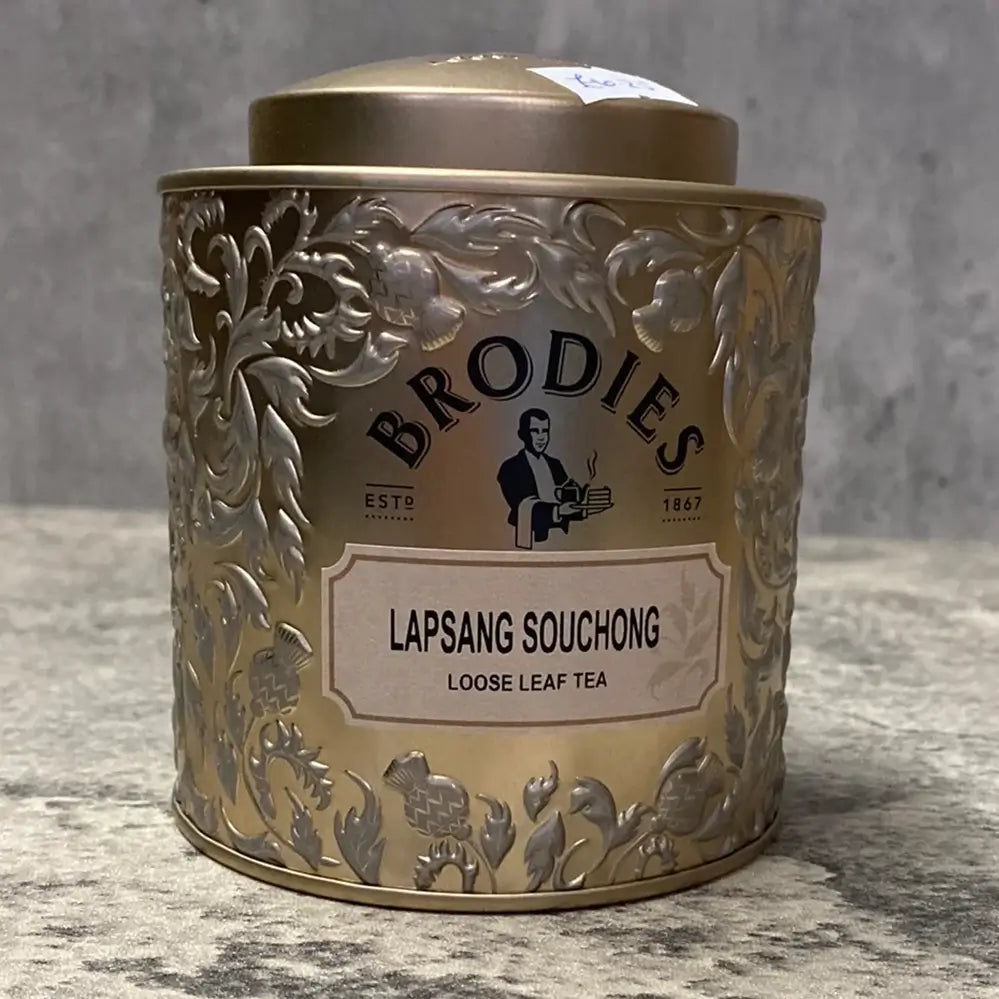 Brodies Lapsang Souchong Loose Tea Caddy 3.5 oz.