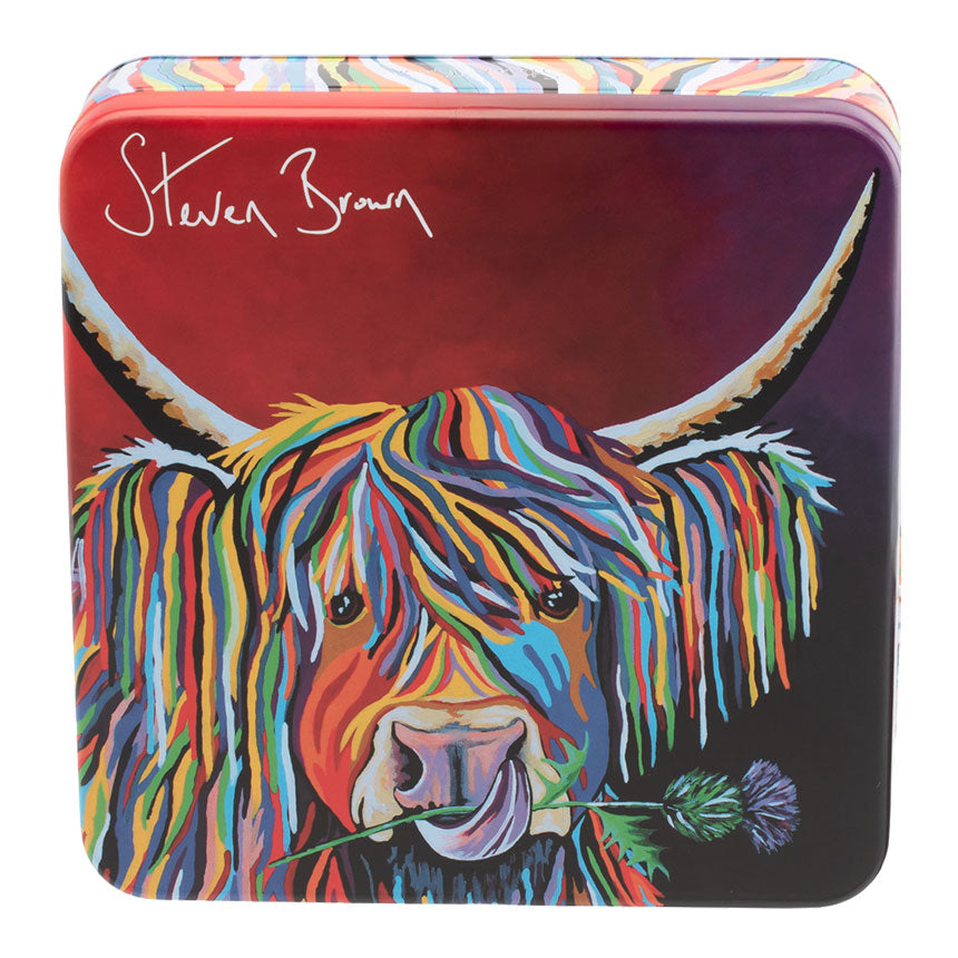 Lizzie McCoo sea salt caramel fudge tin for sale|Scottish Gourmet USA