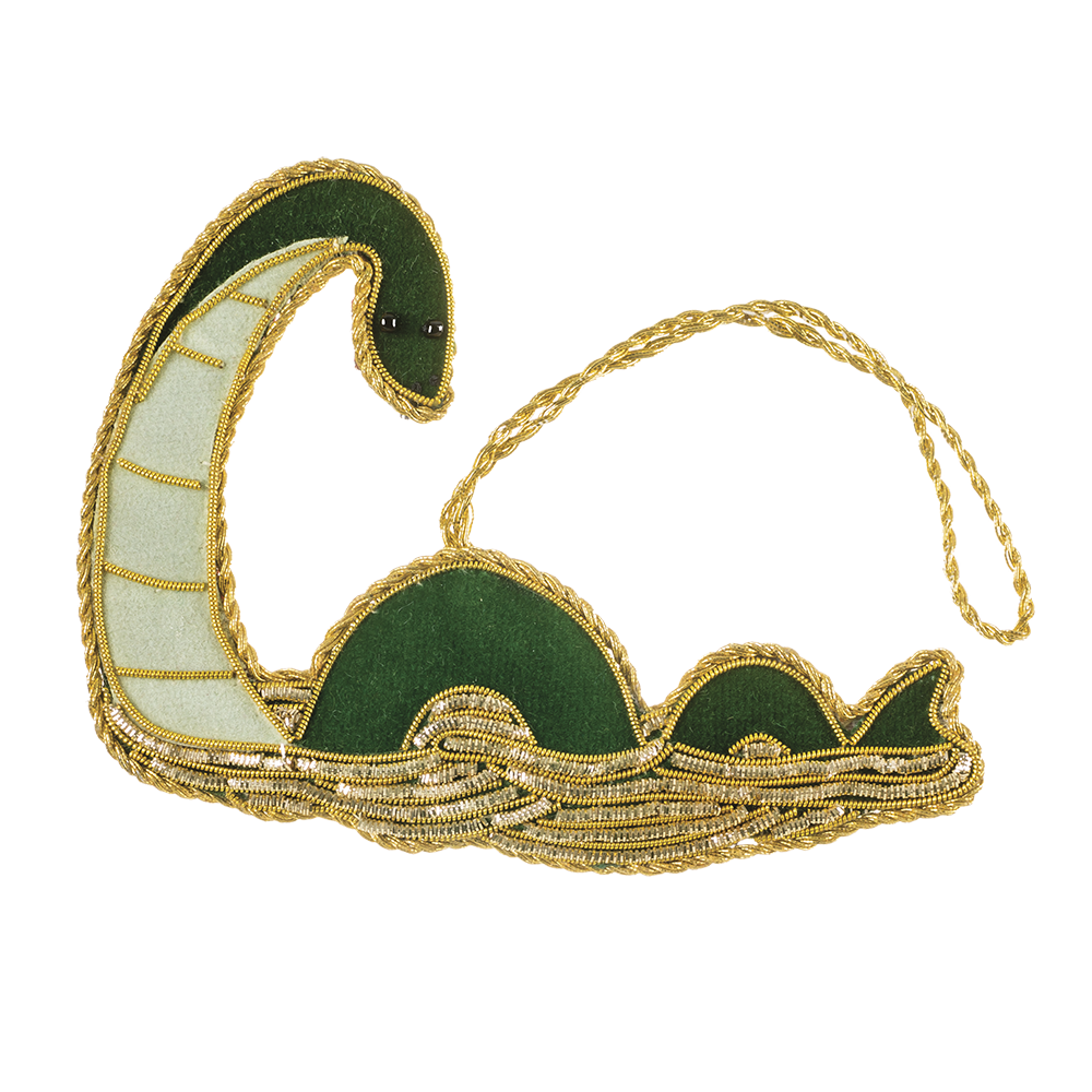 Loch Ness Monster Embroidered Ornament