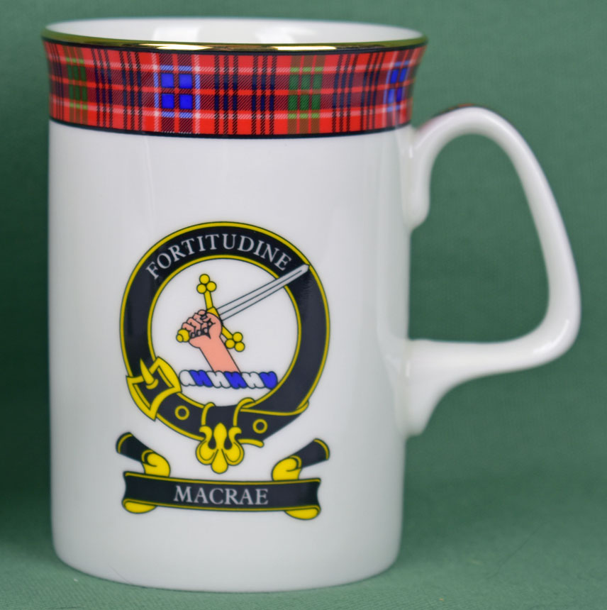 MacRae Clan Mug - 8 oz bone china