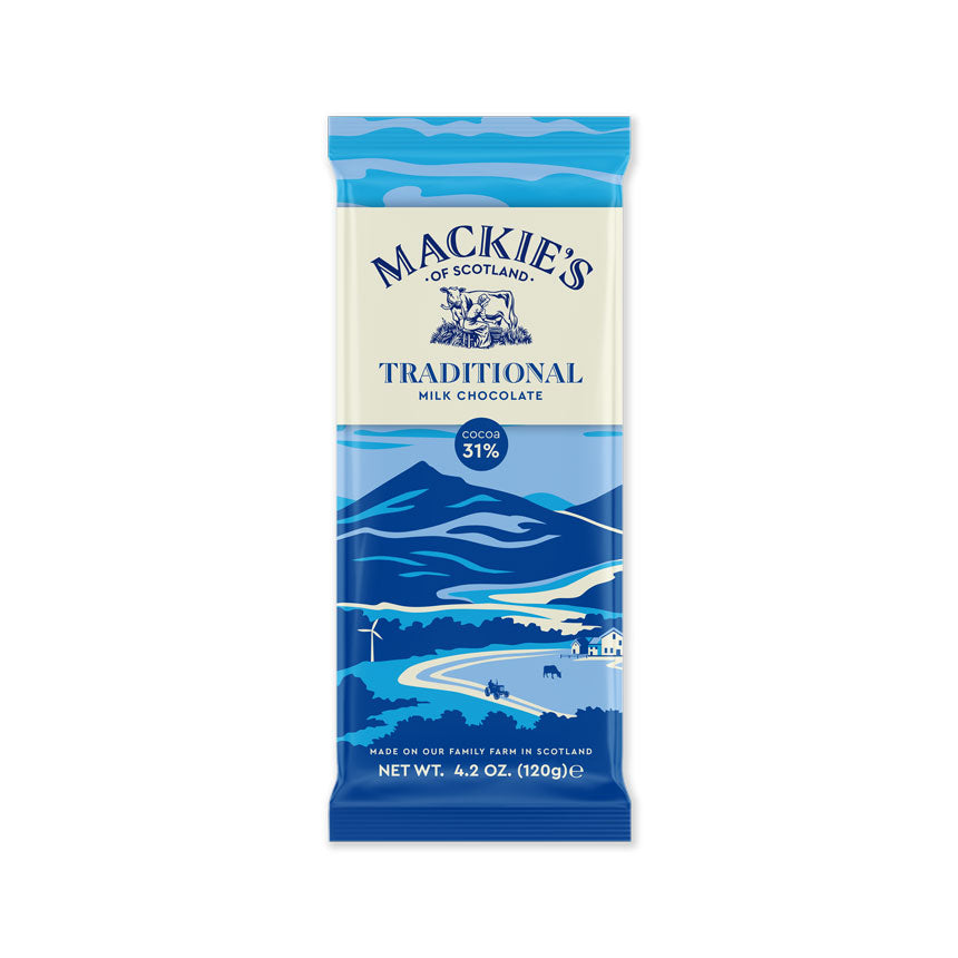 Mackie's Milk Chocolate Bar 4.2 oz,