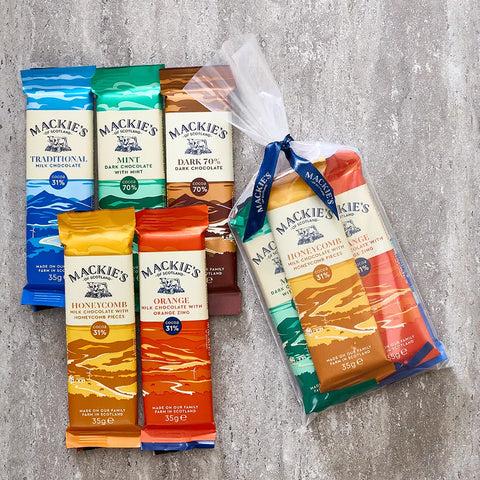 Mackie's Sampler Pack - try five flavors of chocolate