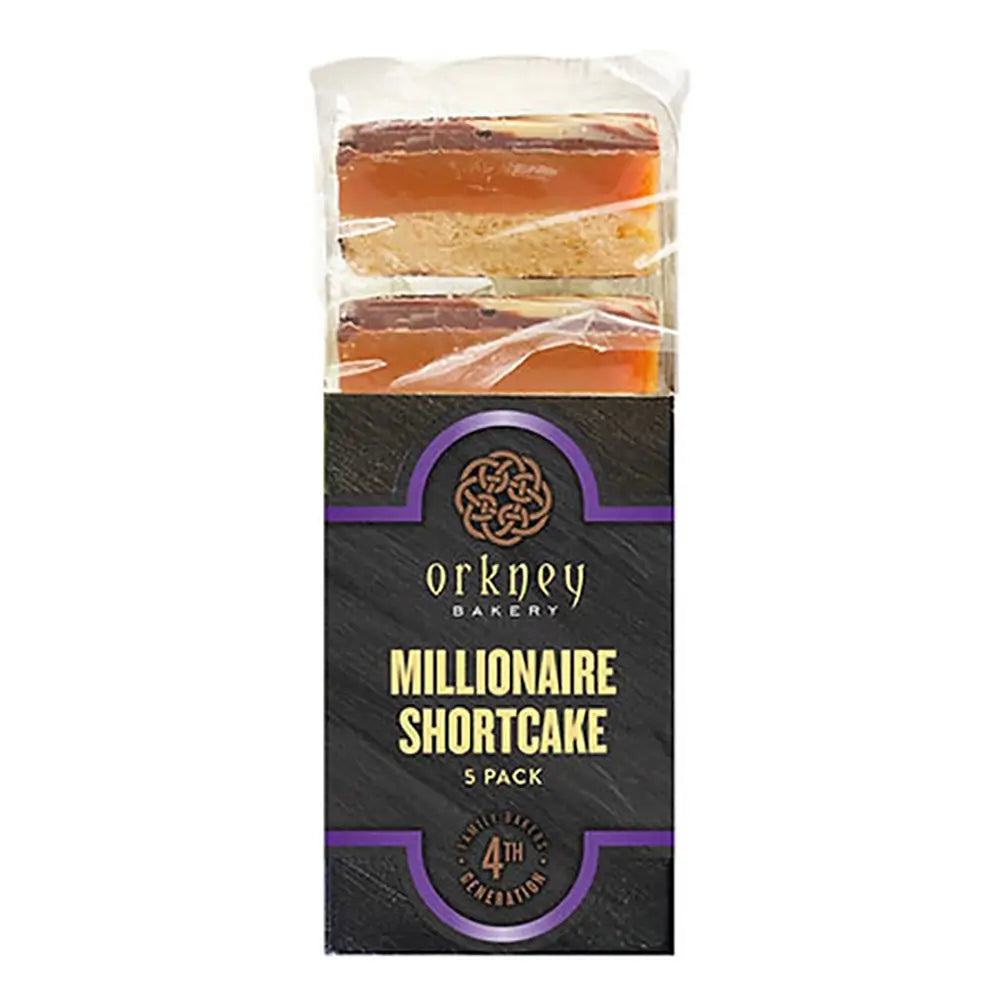 Orkney Millionaire's Shortbread - box of five squares
