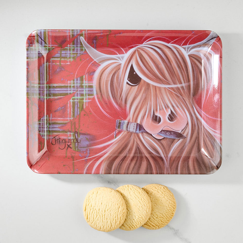 Painted McMoo Snack Tray