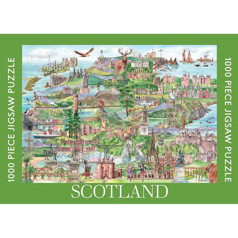 Map of Scotland Puzzle - 1000 pieces
