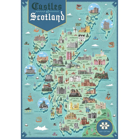Castles of Scotland Jigsaw Puzzle - 500 pieces