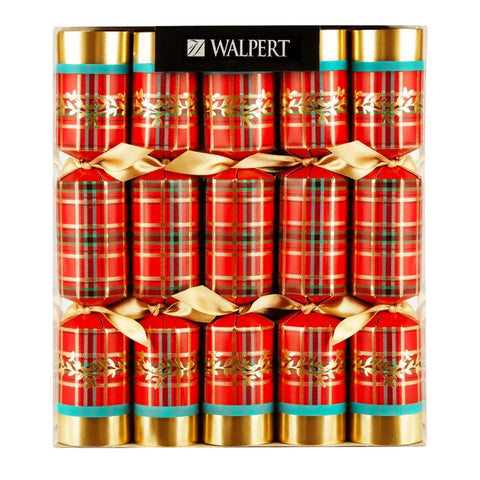 Tartan Christmas Crackers - Box of 10
