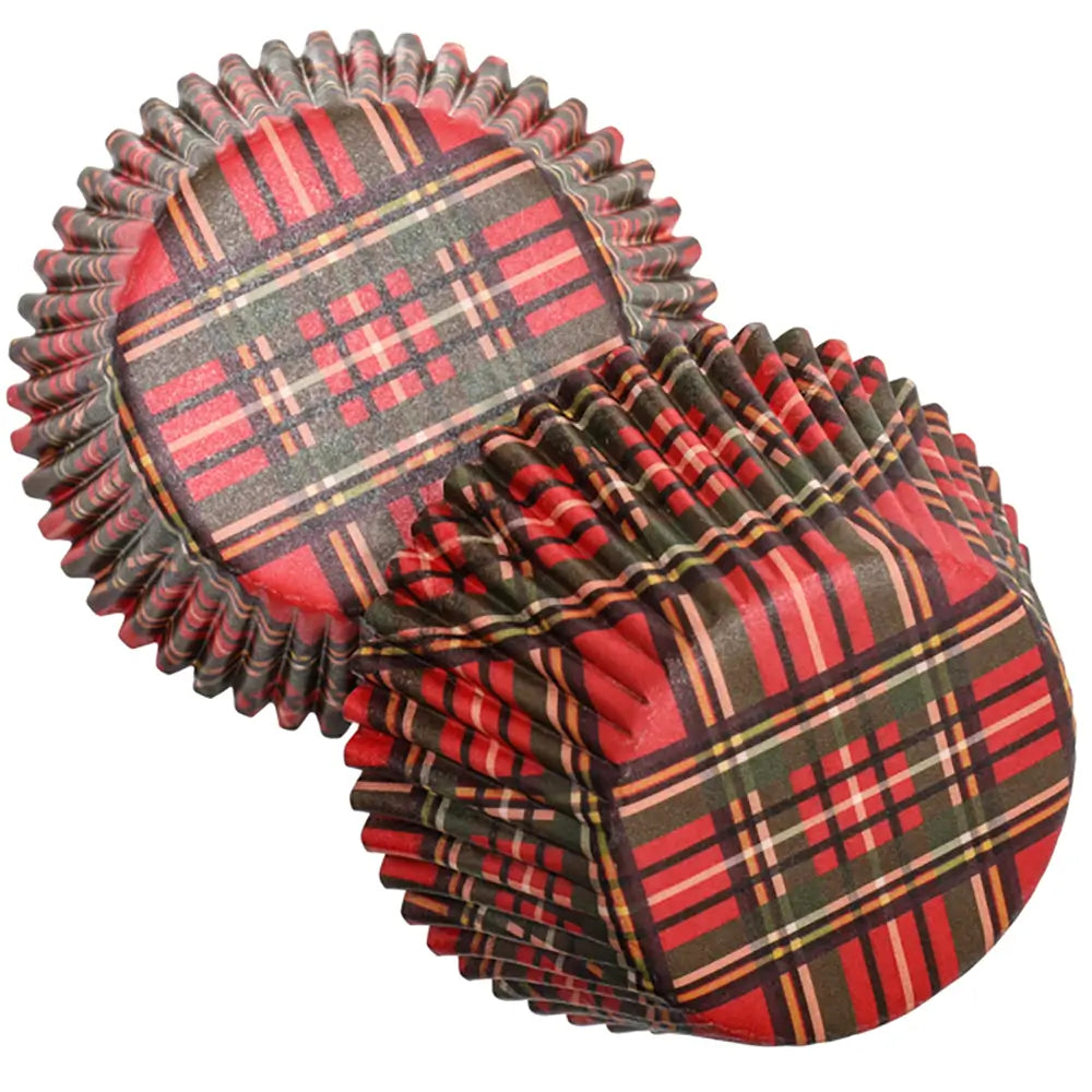 Tartan Baking Cups - pack of 50