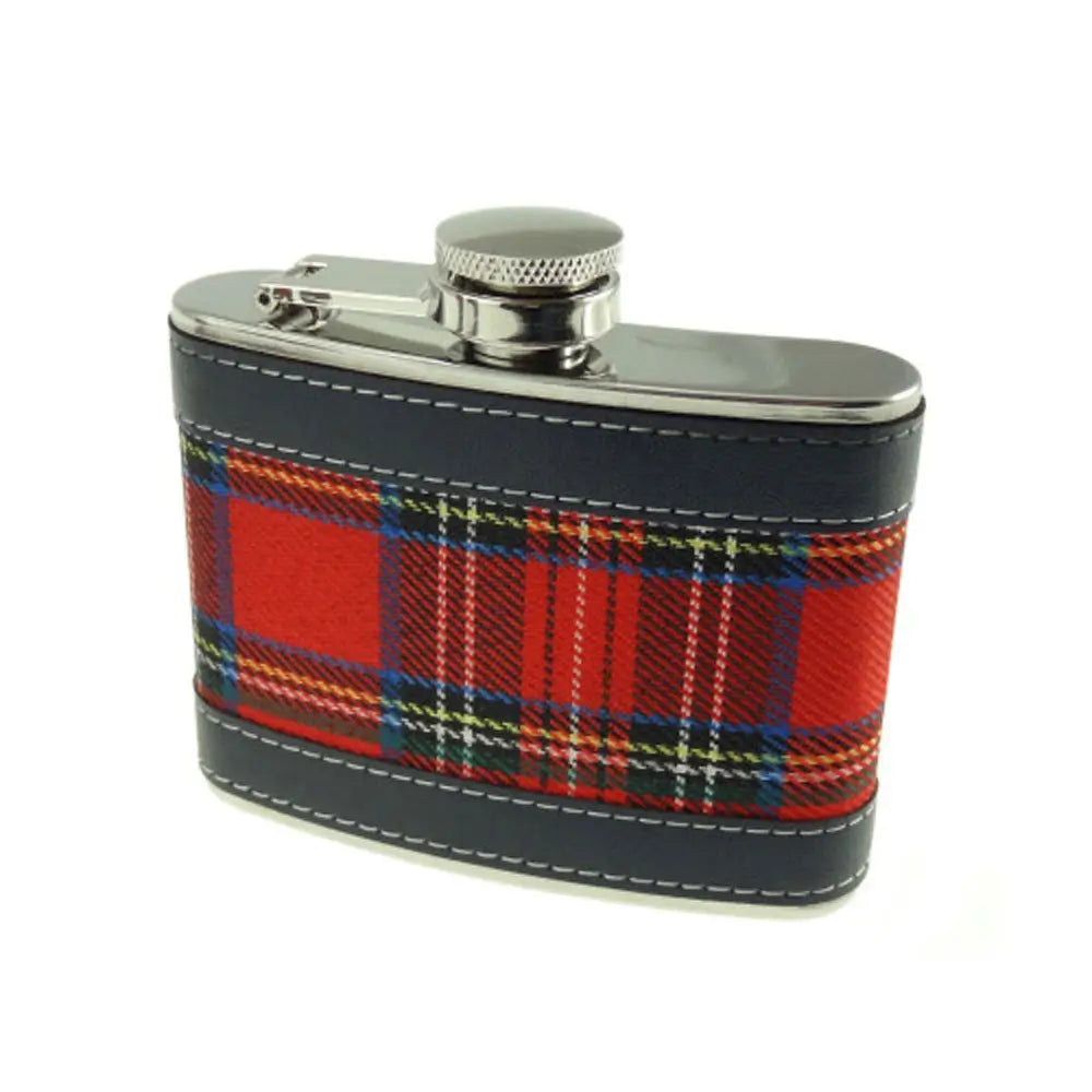 Tartan Wrapped Flask- 4 oz.