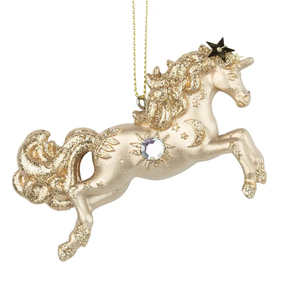 Resin Unicorn Ornament