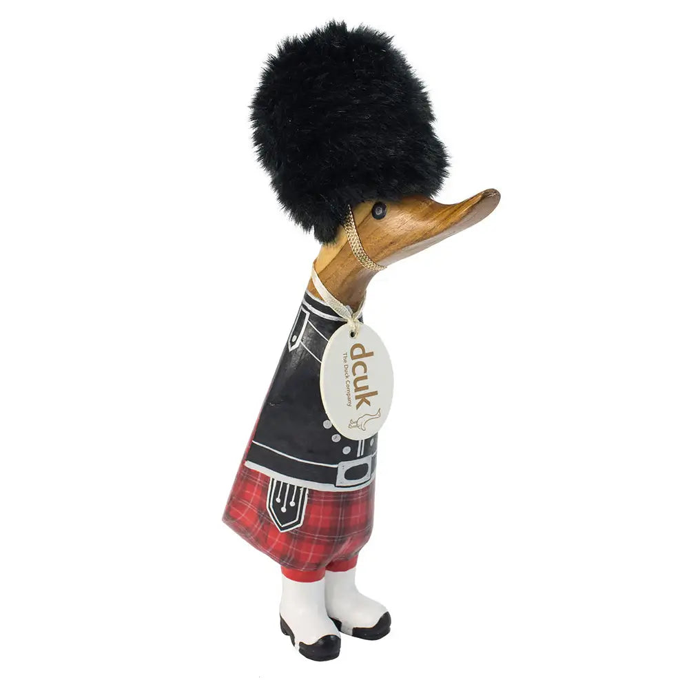 Scottish Piper Wooden Duck from DCUK