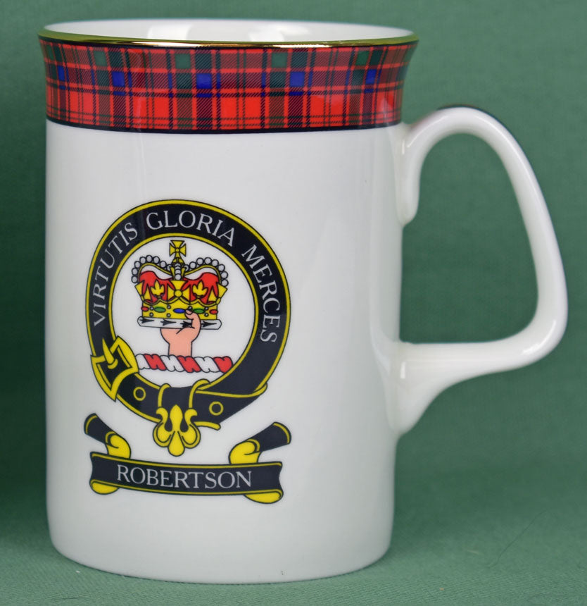 Robertson Clan Mug - 8 oz bone china