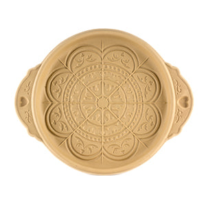 Rose Window Ceramic Shortbread Pan