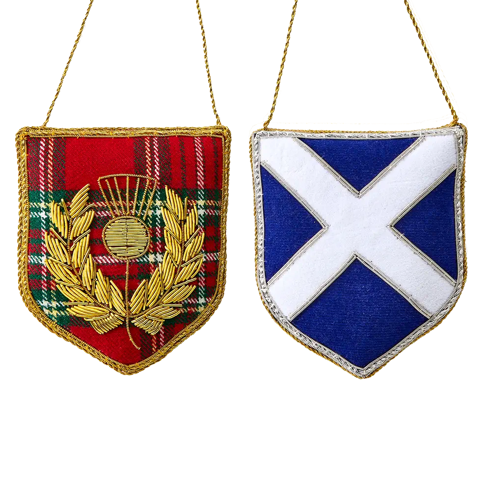 Scottish Crest & Flag Ornament