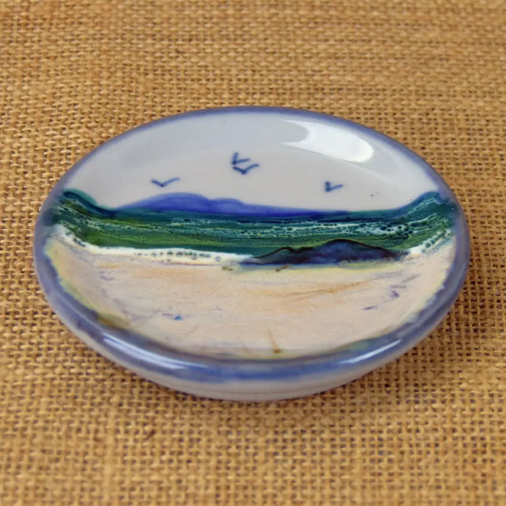 Seascape ceramic coaster from Highland Stoneware