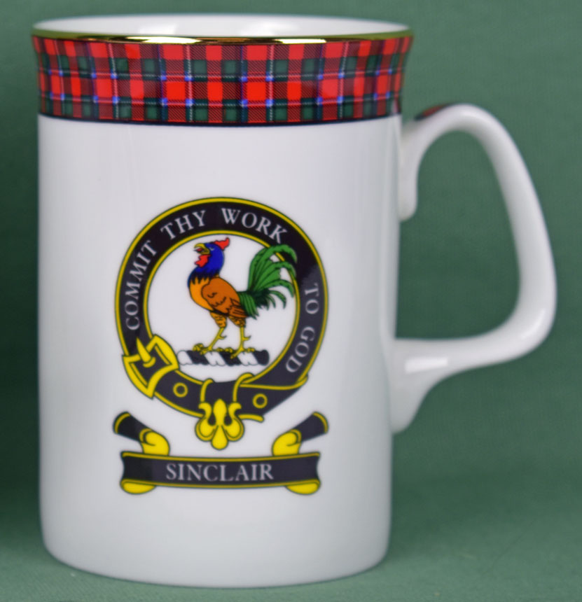 Sinclair Clan Mug - 8 oz bone china