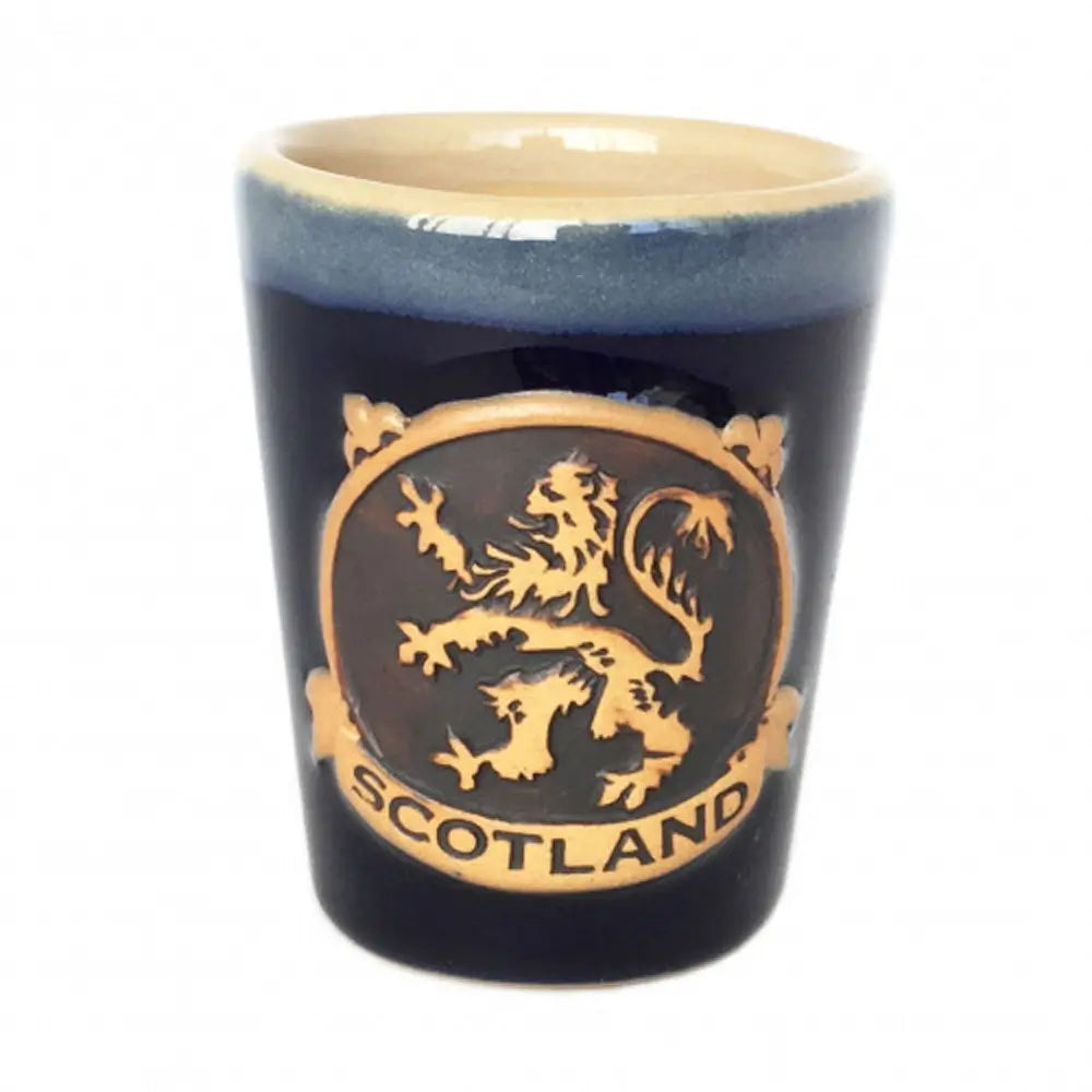 Scotland Ceramic Shot Cup Navy Blue